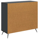 Sideboard Sort 89 x 34,5 x 80 cm Konstrueret træ