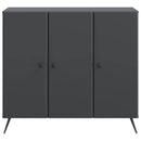 Sideboard Sort 89 x 34,5 x 80 cm Konstrueret træ