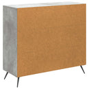 Sideboard Betongrå 89 x 34,5 x 80 cm Konstrueret træ