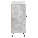 Sideboard Betongrå 89 x 34,5 x 80 cm Konstrueret træ