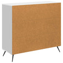 Sideboard Hvid højglans 89 x 34,5 x 80 cm Konstrueret træ