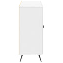 Sideboard Hvid højglans 89 x 34,5 x 80 cm Konstrueret træ