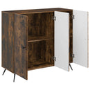 Sideboard Røget eg 89 x 34,5 x 80 cm Konstrueret træ