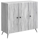 Sideboard Grå sonoma-eg 89 x 34,5 x 80 cm Konstrueret træ
