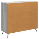 Sideboard Grå sonoma-eg 89 x 34,5 x 80 cm Konstrueret træ