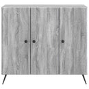Sideboard Grå sonoma-eg 89 x 34,5 x 80 cm Konstrueret træ