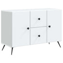 Sideboard med skuffe Hvid 89 x 34,5 x 60 cm Konstrueret træ