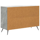 Sideboard med skuffe Betongrå 89 x 34,5 x 60 cm Konstrueret træ