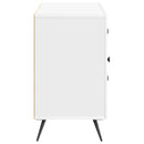Sideboard Hvid højglans 89 x 34,5 x 60 cm Konstrueret træ