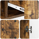 Sideboard med skuffe Røget eg 89 x 34,5 x 60 cm Konstrueret træ