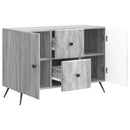 Sideboard Grå sonoma-eg 89 x 34,5 x 60 cm Konstrueret træ
