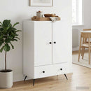 Sideboard Hvid 66 x 34,5 x 95 cm Konstrueret træ