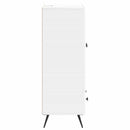 Sideboard Hvid højglans 66 x 34,5 x 95 cm Konstrueret træ