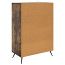 Sideboard med skuffe Røget eg 66 x 34,5 x 95 cm Konstrueret træ