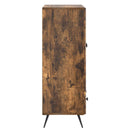 Sideboard med skuffe Røget eg 66 x 34,5 x 95 cm Konstrueret træ