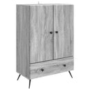 Sideboard Grå sonoma-eg 66 x 34,5 x 95 cm Konstrueret træ