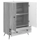 Sideboard Grå sonoma-eg 66 x 34,5 x 95 cm Konstrueret træ