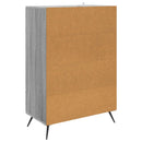 Sideboard Grå sonoma-eg 66 x 34,5 x 95 cm Konstrueret træ