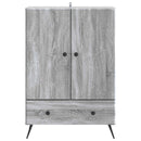 Sideboard Grå sonoma-eg 66 x 34,5 x 95 cm Konstrueret træ