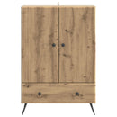 Sideboard Artisan-eg 66 x 34,5 x 95 cm Konstrueret træ