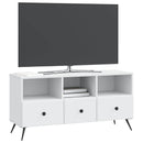 TV-skab med skuffe Hvid 102 x 34,5 x 50 cm Konstrueret træ