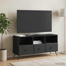 TV-skab med skuffe Sort 102 x 34,5 x 50 cm Konstrueret træ