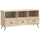 TV-skab med skuffe Sonoma-eg 102 x 34,5 x 50 cm Konstrueret træ