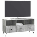TV-skab med skuffe Betongrå 102 x 34,5 x 50 cm Konstrueret træ