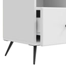 TV-skab Hvid højglans 102 x 34,5 x 50 cm Konstrueret træ