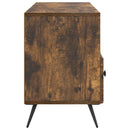 TV-skab med skuffe Røget eg 102 x 34,5 x 50 cm Konstrueret træ
