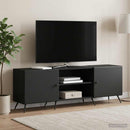 TV-skab Sort 150 x 31 x 50 cm Konstrueret træ