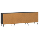 TV-skab Sort 150 x 31 x 50 cm Konstrueret træ