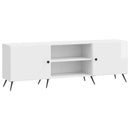 TV-skab Hvid højglans 150 x 31 x 50 cm Konstrueret træ