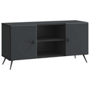 TV-skab Sort 102 x 34,5 x 50 cm Konstrueret træ
