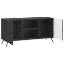 TV-skab Sort 102 x 34,5 x 50 cm Konstrueret træ
