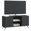 TV-skab Sort 102 x 34,5 x 50 cm Konstrueret træ