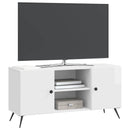 TV-skab Hvid højglans 102 x 34,5 x 50 cm Konstrueret træ