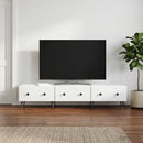 TV-skab med skuffe Hvid 147 x 34,5 x 30 cm Konstrueret træ