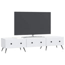 TV-skab med skuffe Hvid 147 x 34,5 x 30 cm Konstrueret træ