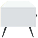 TV-skab med skuffe Hvid 147 x 34,5 x 30 cm Konstrueret træ