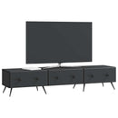 TV-skab med skuffe Sort 147 x 34,5 x 30 cm Konstrueret træ