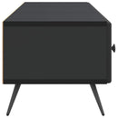 TV-skab med skuffe Sort 147 x 34,5 x 30 cm Konstrueret træ