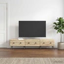 TV-skab med skuffe Sonoma-eg 147 x 34,5 x 30 cm Konstrueret træ