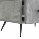 TV-skab med skuffe Betongrå 147 x 34,5 x 30 cm Konstrueret træ