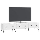 TV-skab Hvid højglans 147 x 34,5 x 30 cm Konstrueret træ