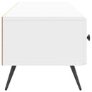TV-skab Hvid højglans 147 x 34,5 x 30 cm Konstrueret træ
