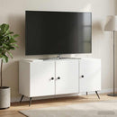 TV-skab Hvid 99 x 34,5 x 50 cm Konstrueret træ