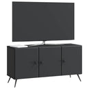 TV-skab Sort 99 x 34,5 x 50 cm Konstrueret træ
