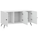 TV-skab Hvid højglans 99 x 34,5 x 50 cm Konstrueret træ