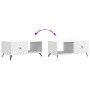 Sofabord Hvid 90 x 50 x 40 cm Konstrueret træ